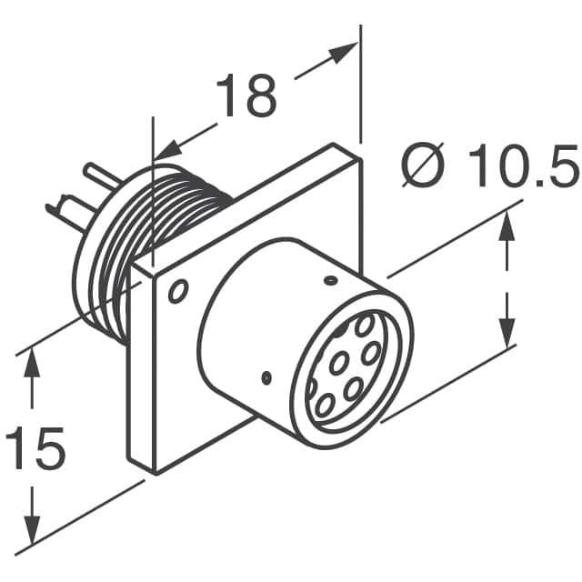 MXR-8R-3SA(71) Hirose Electric Co Ltd  Conjuntos de conectores circulares
